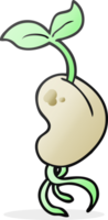 cartoon sprouting seed png