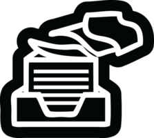 office paper stack icon png