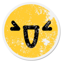 laughing face circular sticker png