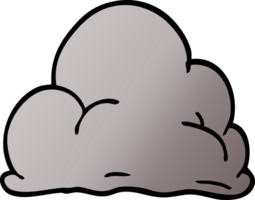 caricatura, garabato, tormenta, nube png