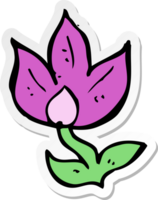 sticker of a cartoon flower png