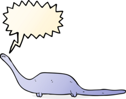 tekenfilm dinosaurus met toespraak bubbel png