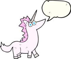 comic book speech bubble cartoon unicorn png