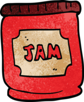 cartoon doodle jam pot png