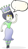 speech bubble cartoon vampire queen waving png
