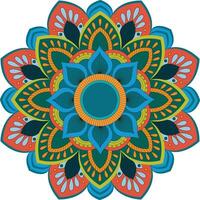 diseño de mandala colorido vector