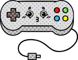 comic book style cartoon game controller png