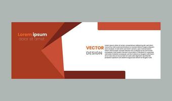 Corporate web banner design vector