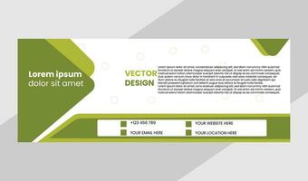 web banner design template vector