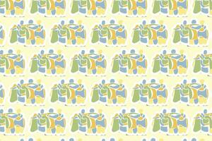 Vector Youth Day Sticker Seamless Pattern Background with pastel colors