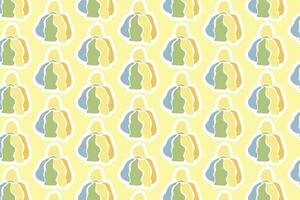 Vector Youth Day Sticker Seamless Pattern Background with pastel colors