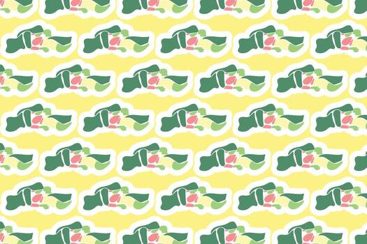 Vector Spring Seamless Pattern Background