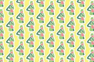 Vector Spring Seamless Pattern Background