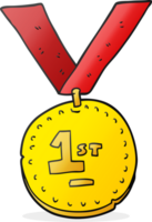 medalla de primer lugar de dibujos animados png