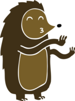 Cartoon-Doodle tanzender Igel png