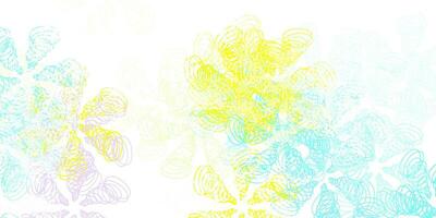 Light multicolor vector background with bent lines.