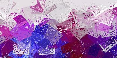 Light Multicolor vector pattern with polygonal shapes.