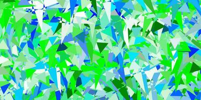 Light Multicolor vector background with triangles.