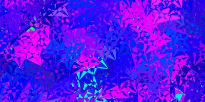 Dark multicolor vector background with triangles.