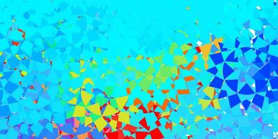 Dark multicolor vector background with polygonal forms.