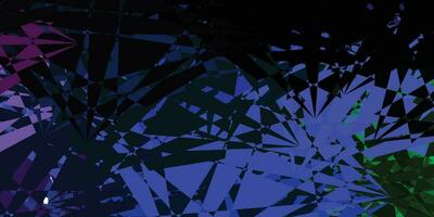 Dark Multicolor vector backdrop with chaotic shapes.