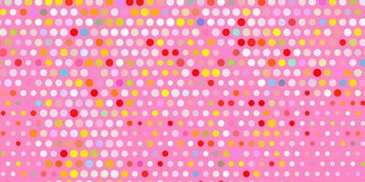 Light multicolor vector template with circles.