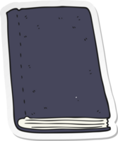 sticker of a cartoon book png