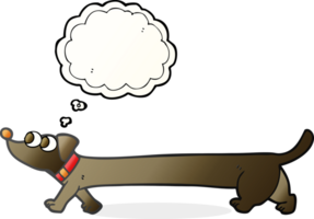 thought bubble cartoon dachshund png