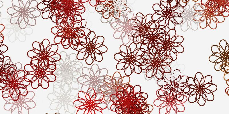 Light Orange vector natural layout with flowers.