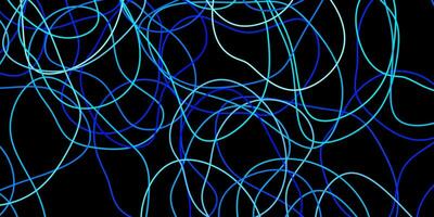 Dark blue vector background with random forms.
