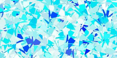 Light blue vector background with triangles.