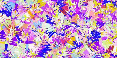 Light Multicolor vector background with polygonal forms.