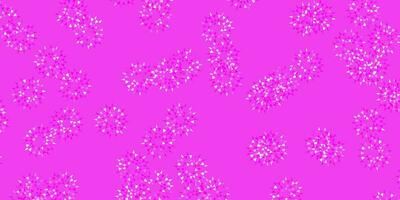 Light pink vector natural backdrop with flowers.