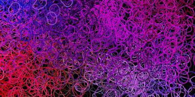 Dark multicolor vector pattern with abstract shapes.
