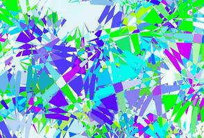 Light Multicolor vector template with triangle shapes.