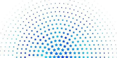 Light BLUE vector pattern with abstract stars.