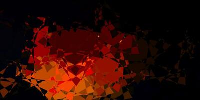 Dark Orange vector pattern with polygonal shapes.