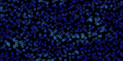 Dark blue vector background with spots.