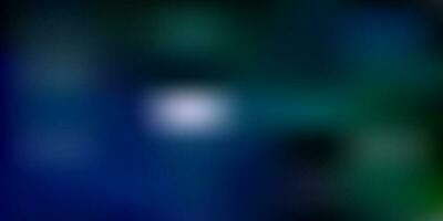 Dark blue, green vector gradient blur pattern.