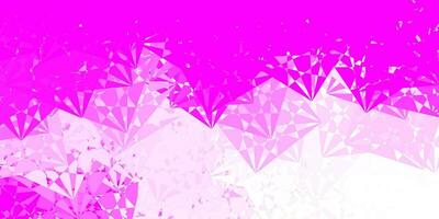 Light Pink vector background with polygonal forms.