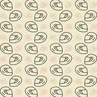 Helmet vector design repeating illustration pattern beautiful background