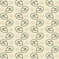 Helmet vector design repeating illustration pattern beautiful background