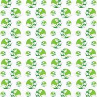 Green Leaf vector design pattern illustration abstract background