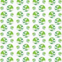 Green Leaf vector design pattern illustration abstract background