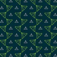 Tent design trendy repeating pattern colorful illustration background vector