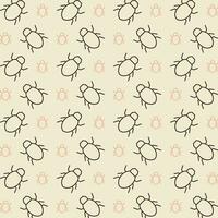 Bug vector design repeating illustration pattern beautiful background