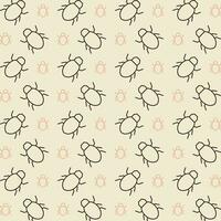 Bug vector design repeating illustration pattern beautiful background
