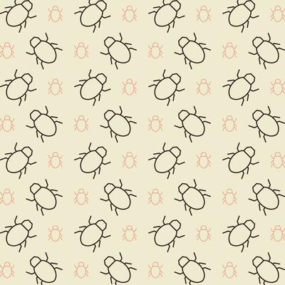 Bug vector design repeating illustration pattern beautiful background