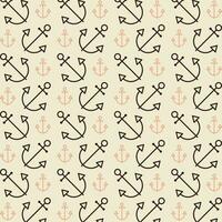 Anchor vector design repeating illustration pattern beautiful background