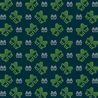 Gloves pattern design trendy repeating pattern colorful illustration background vector